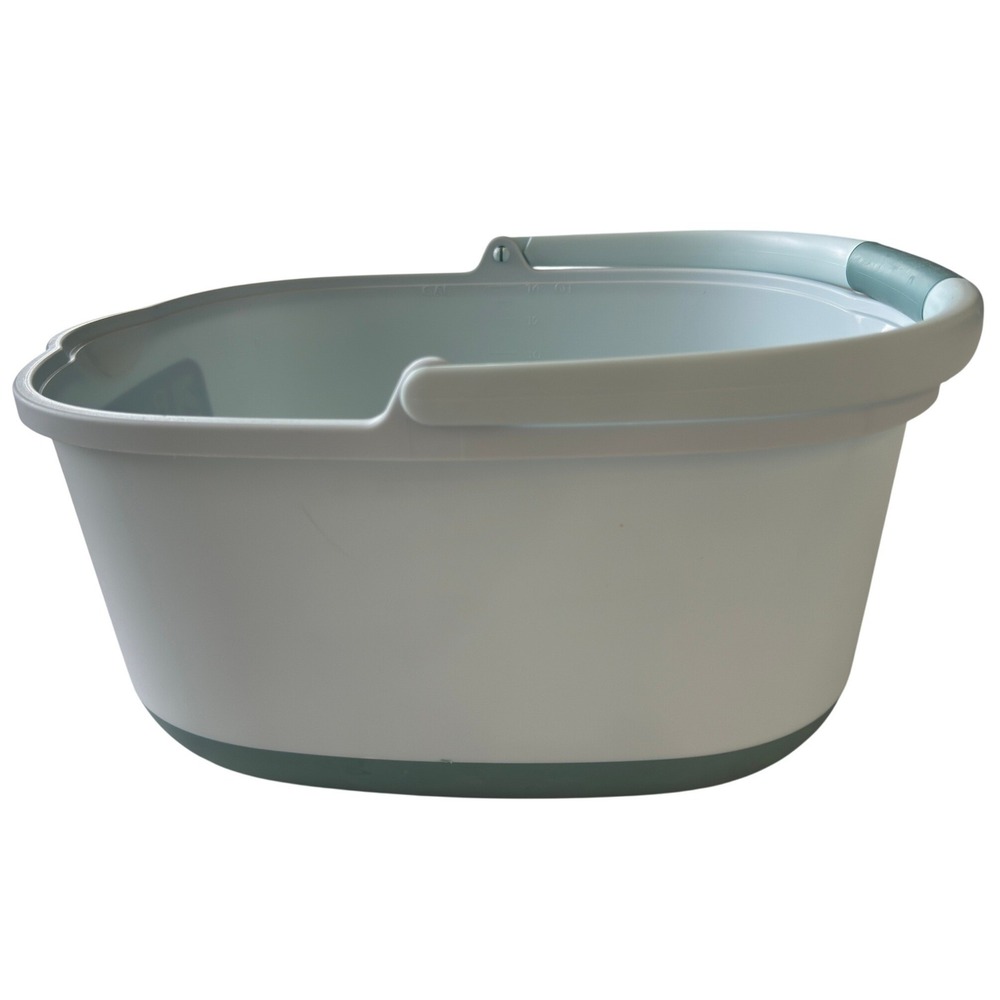 Up & Up 14 Quart Plastic Bucket Dual Spout Non-Slip Handle Blue Utility Pail